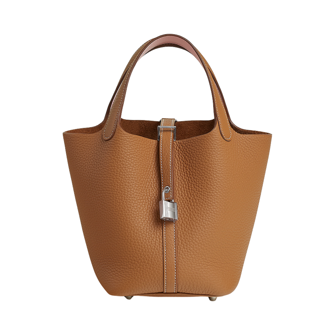 에르메스 피코틴 락 18 에끌라 백 클레망스 스위프트 & 팔라듐 하드웨어 골드 로즈 사쿠라(Hermes Picotin Lock 18 Eclat Bag Clemence Swift & Palladium Gold Rose Sakura)