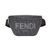 Fendi Belt Bag FF Fabric Black