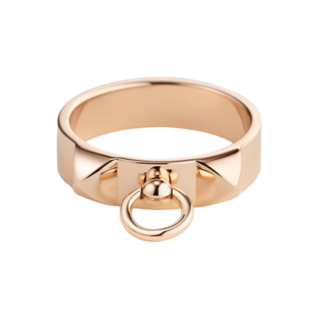(W) 에르메스 스몰 꼴리에 드 샹 링 로즈 골드((W) Hermes Small Collier De Chien Ring Rose Gold) - 1