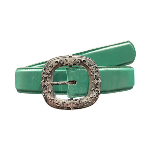 25SSUMCPBMT Undermycar 25SS A Palace Entwined With Grapevines Buckle Plain Leather Belt Mint