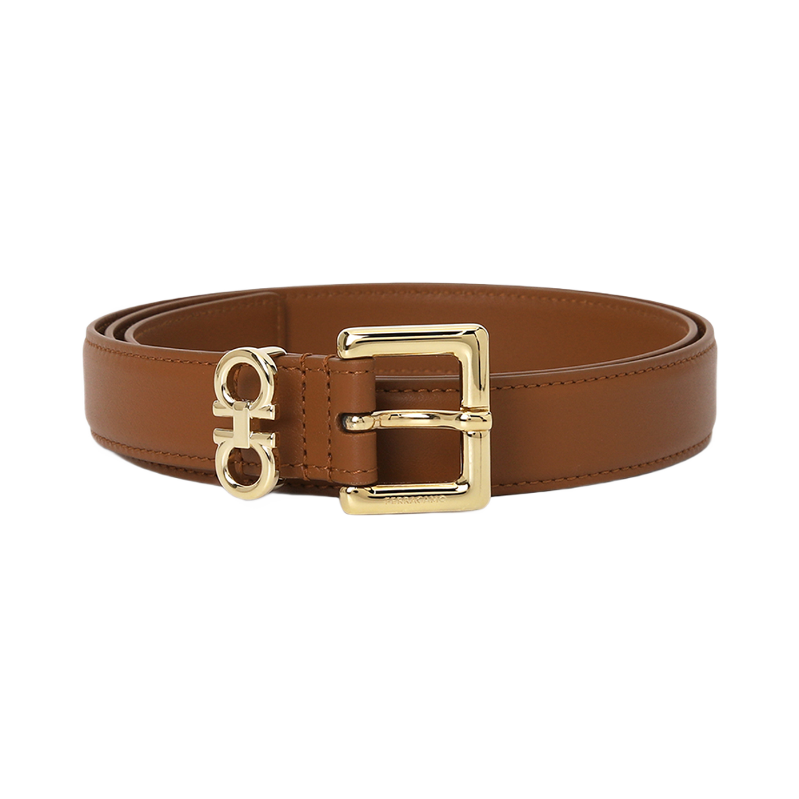 230346-780417 (W) Ferragamo Gancini Belt Brown