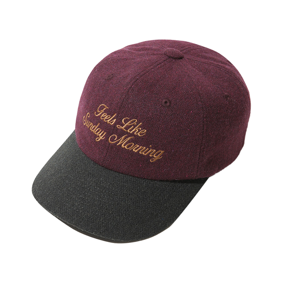 커스텀멜로우 세이투셰 자수 캡 와인(Customellow Say Touche Embroidery Cap Wine) - 1