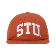 Stussy Stu Arch Strapback Cap Dark Orange