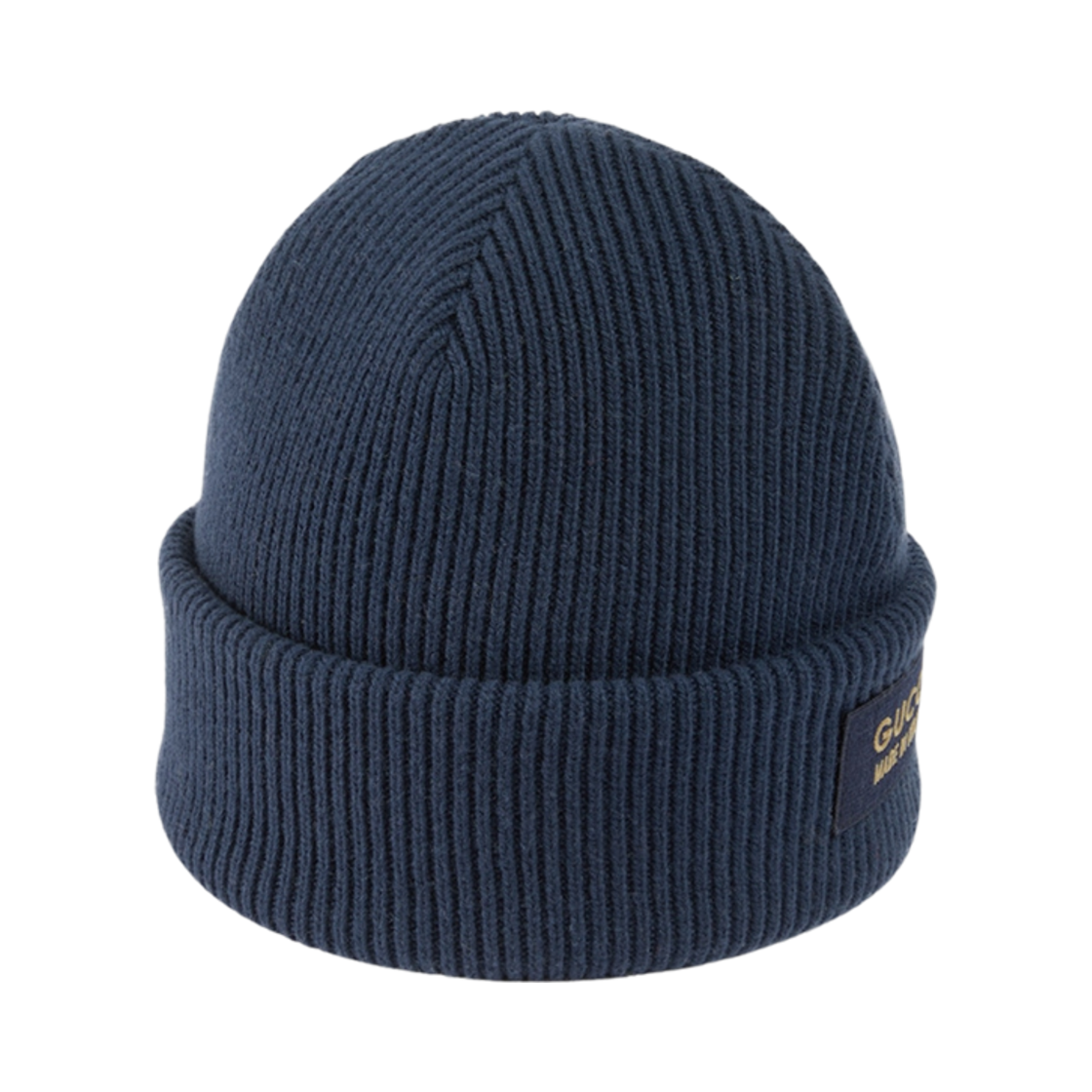 구찌 니트 울 햇 패치 네이비(Gucci Knit Wool Hat with Patch Navy) - 2