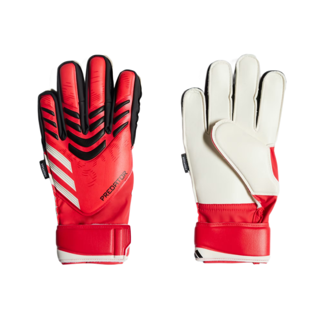 (키즈) 아디다스 프레데터 매치 핑거세이브 골키퍼 글러브 퓨어 루비 루시드 레드((Kids) Adidas Predator Match Fingersave Goalkeeper Gloves Pure Ruby Lucid Red) - 1