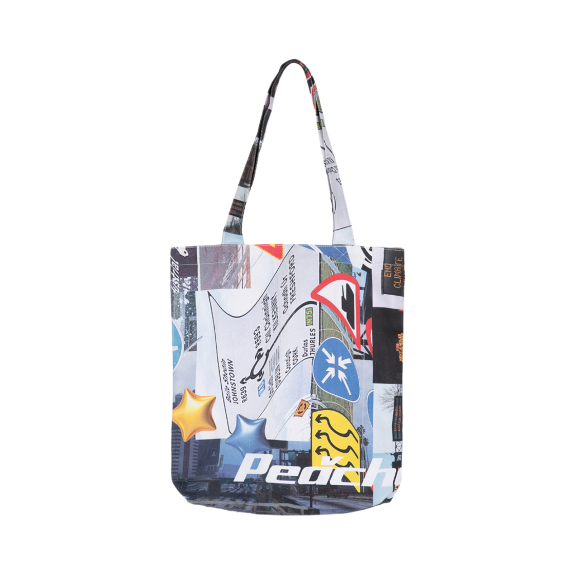 마뗑킴 x 피치스 그래픽 미들 에코백 패턴(Matin Kim x Peaches Graphic Middle Ecobag Pattern) - 2