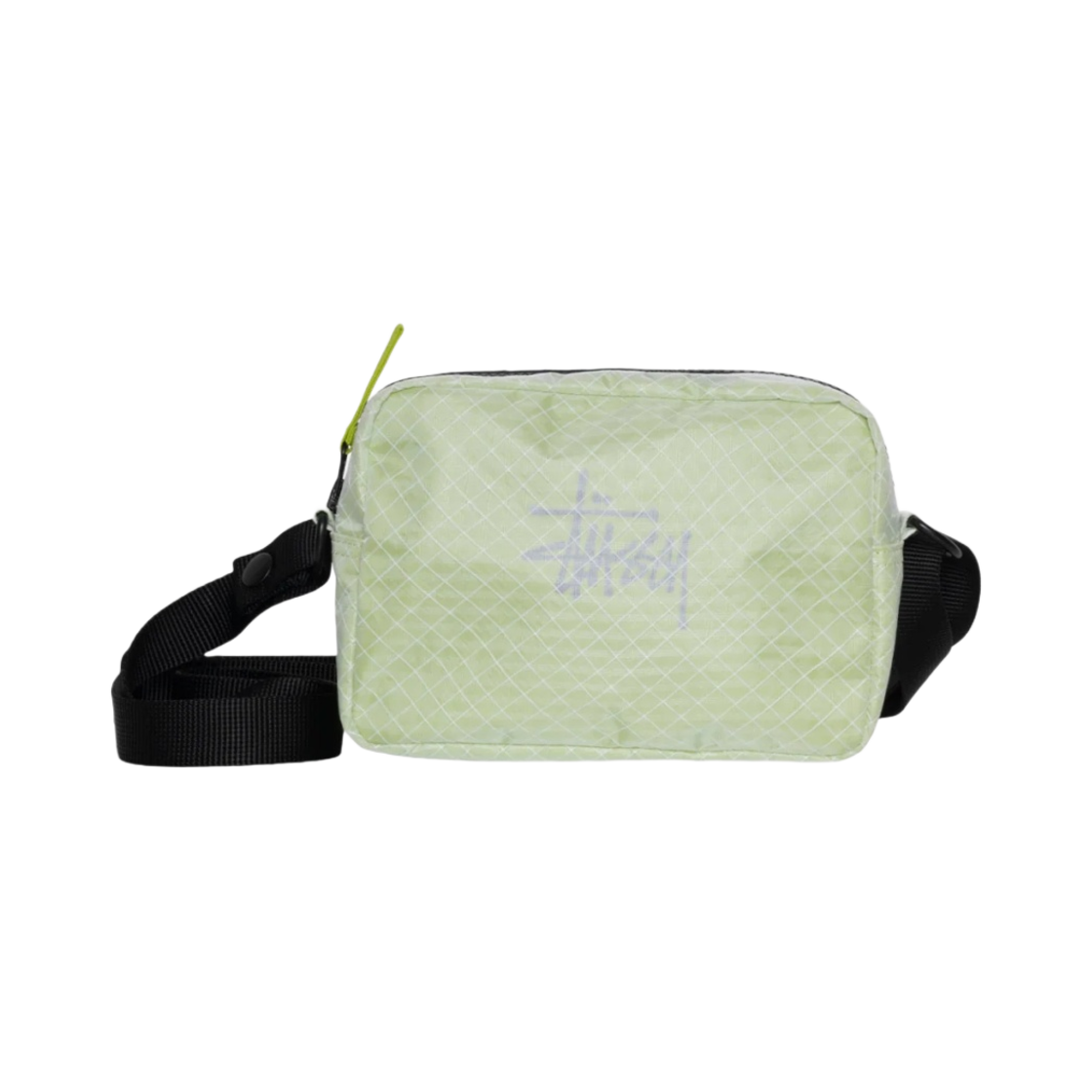 134261 Stussy Ripstop Overlay Side Pouch Lime