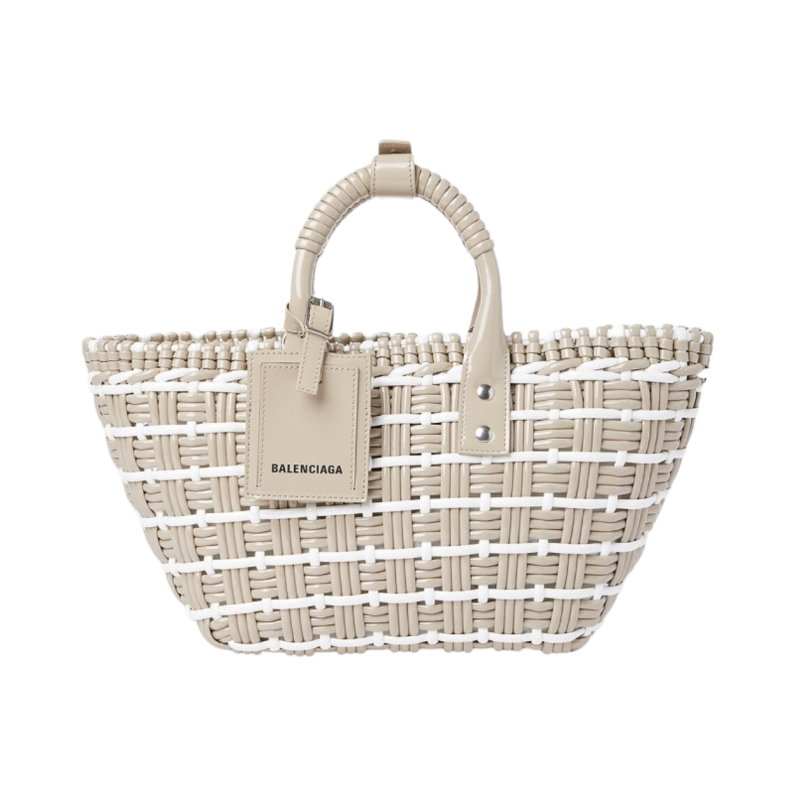 발렌시아가 비스트로 XS 스트랩 베스킷 베이지(Balenciaga Bistro XS Strap Basket Beige) - 1