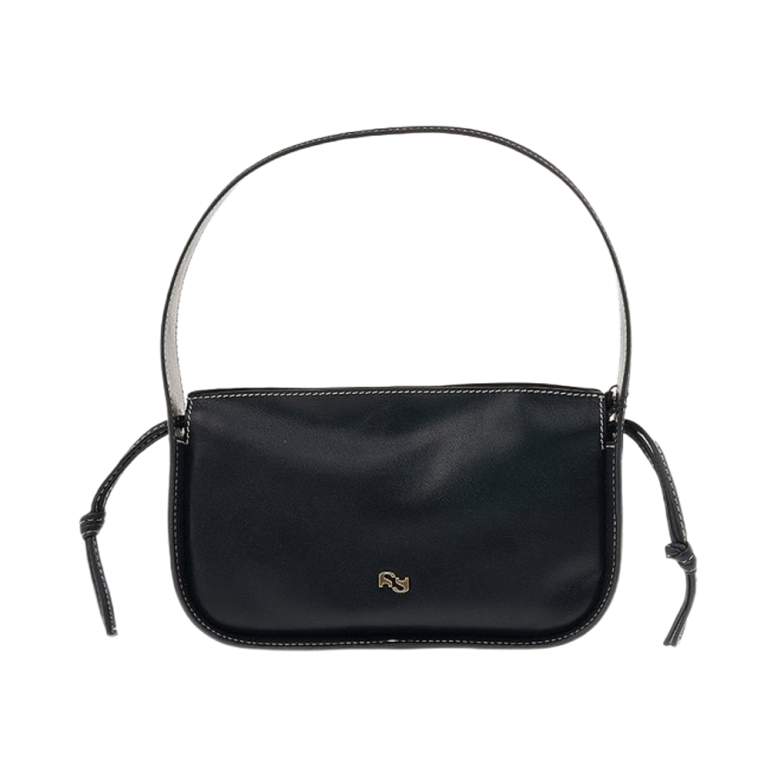 YUZCO-HB-MS-00 Yuzefi Mini Scrunchie Tote Bag Black