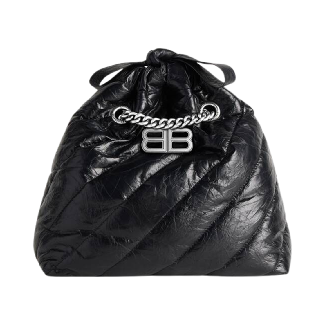 발렌시아가 크러쉬 스몰 사우스 백 퀼티드 블랙(Balenciaga Crush Small Tote Bag Quilted Black) - 2