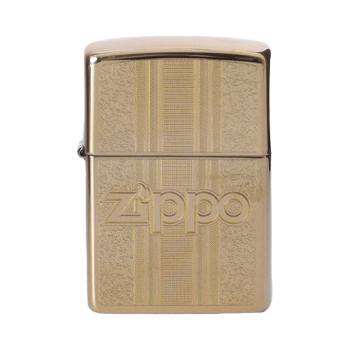 지포 클래식 하이 폴리쉬 패턴 로고 라이터 골드(Zippo Classic High Polish Pattern Logo Lighter Gold)