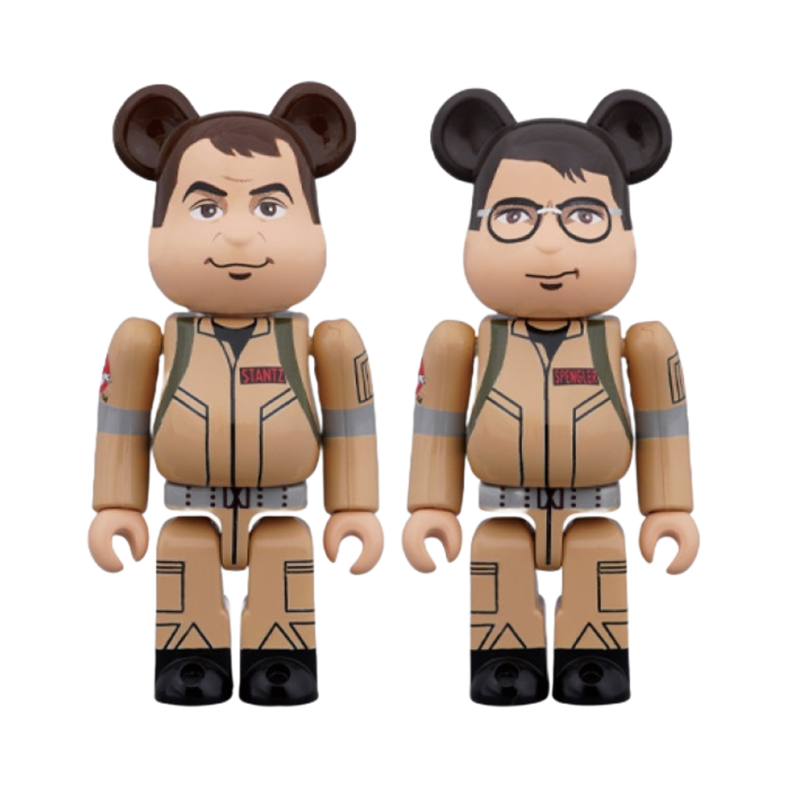 베어브릭 고스트버스터즈 레이몬드 스탄츠 에곤 스펭글러 100% (2개 세트)(Bearbrick Ghostbusters Raymond Stantz Egon Spengler 100% (Set of 2)) - 1