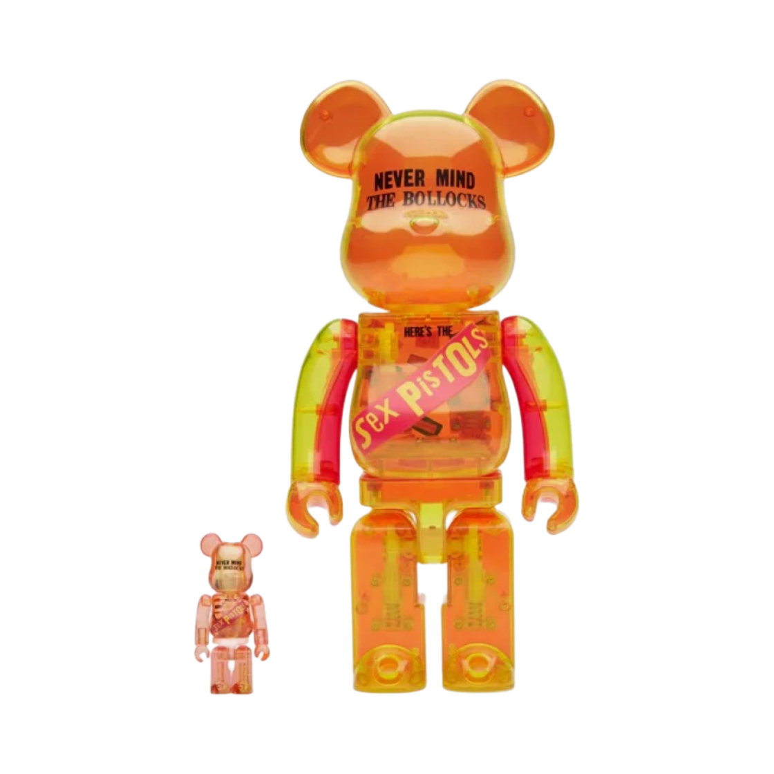 베어브릭 섹스 피스톨즈 클리어 버전 100% & 400% 세트(Beabrick Sex Pistols Clear Ver. 100% & 400% Set) - 1