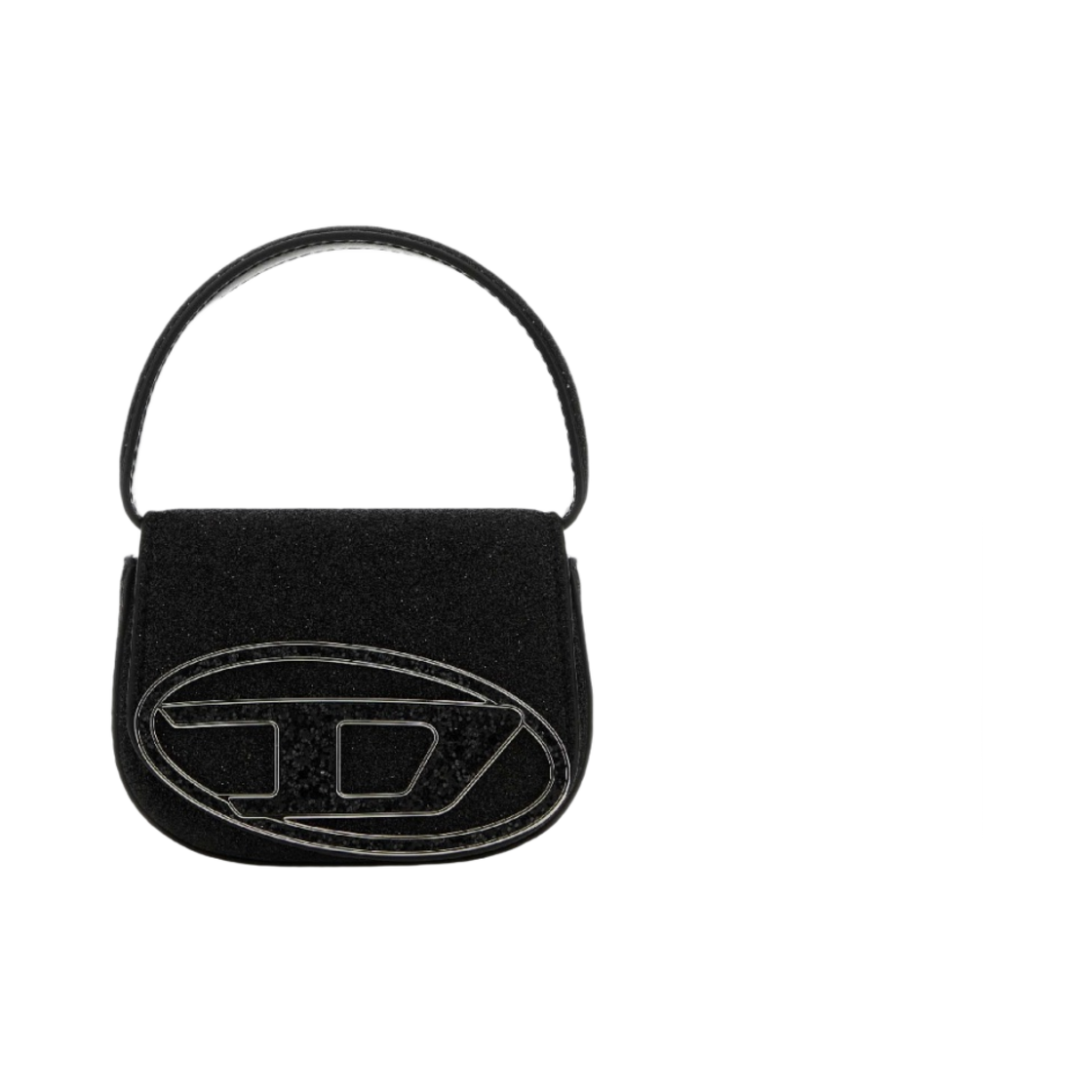 디젤 1DR Xs 백 글리터 패브릭 블랙(Diesel 1DR XS Bag in Glitter Fabric Black) - 1