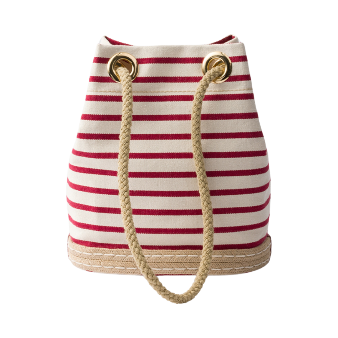 프라다 마리너 스몰 패브릭 버킷백 포메그레네이트 옐로우 레드(Prada Mariner Small Fabric Bucket Bag Pomegranate Yellow Red) - 2