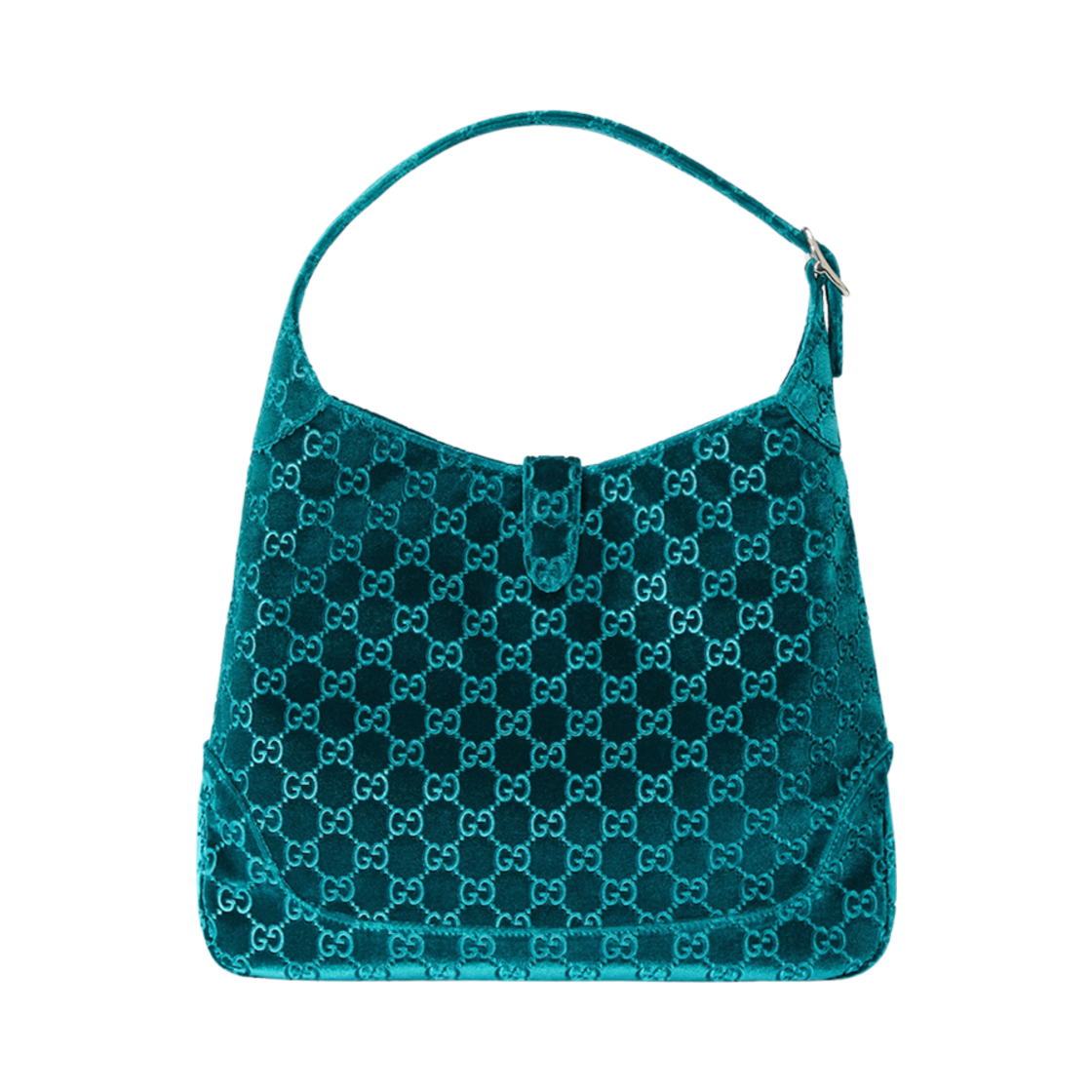 구찌 재키 1961 미디움 숄더백 다크 블루 GG 벨벳(Gucci Jackie 1961 Medium Shoulder Bag Dark Blue GG Velvet) - 4