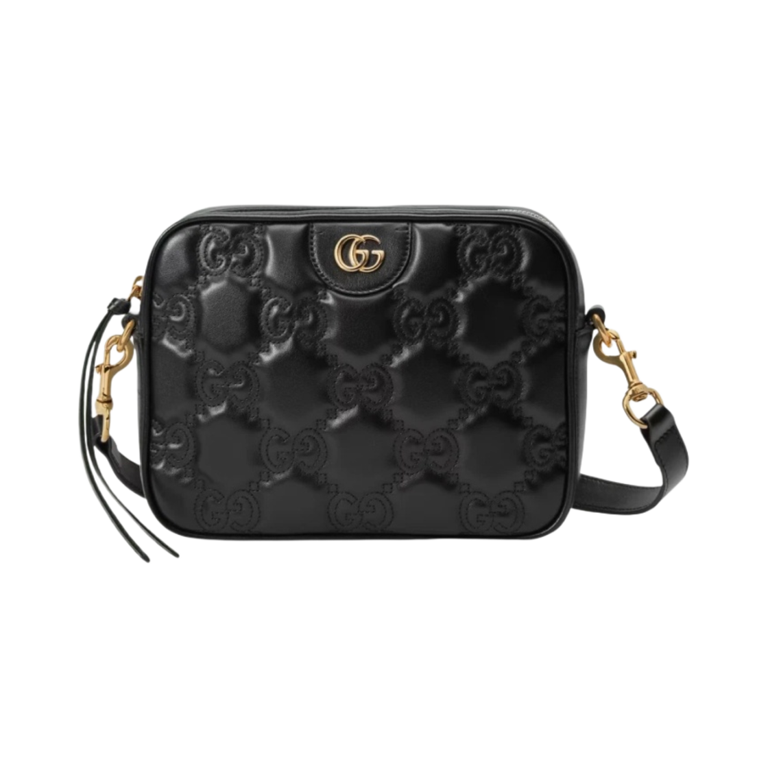 구찌 GG 마틀라세 레더 스몰 핸드백 블랙(Gucci GG Matelasse Leather Small Bag Black) - 1