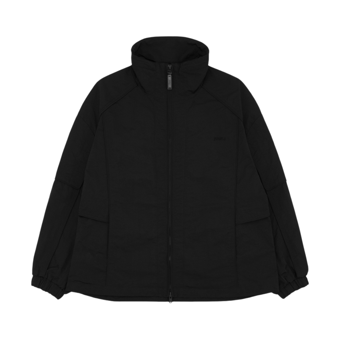 준지 나일론 스탠 칼라 스트링 점퍼 블랙 - 23FW(Juun.J Nylon Stan Collar String Jumper Black - 23FW)