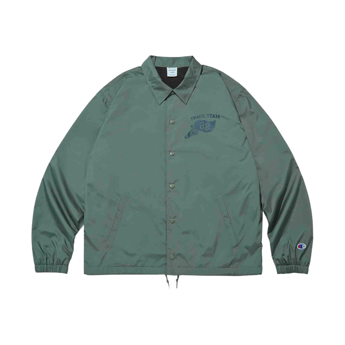 챔피온 x 디스이즈네버댓 코치 자켓 다크 그레이(Champion x thisisneverthat Coach Jacket Dark Grey)