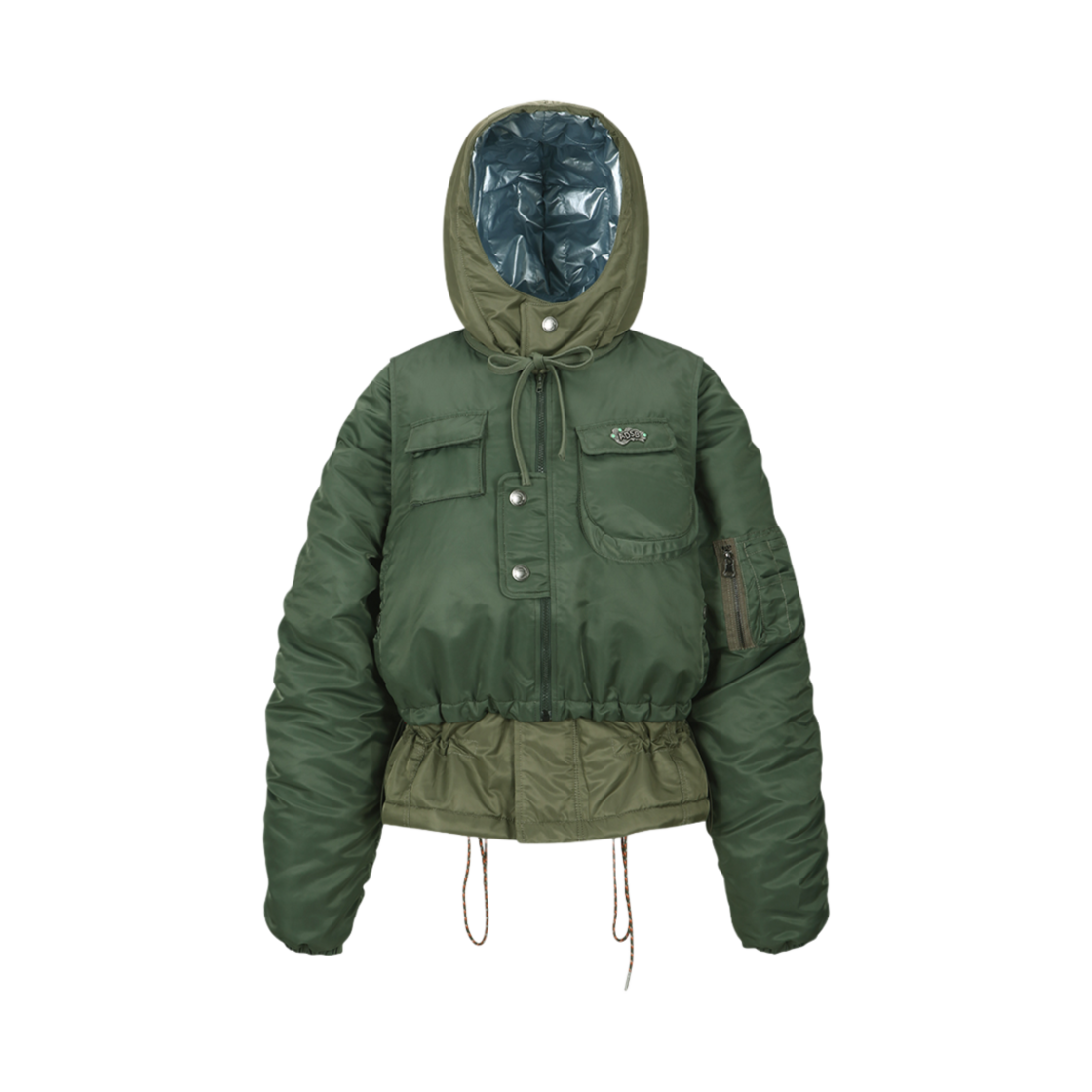 ADSB 앤더슨벨 헤이든 베스트 레이어드 패디드 자켓 카키