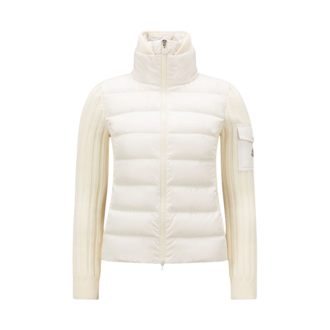 (W) 몽클레르 패딩 울 가디건 화이트 - 23FW