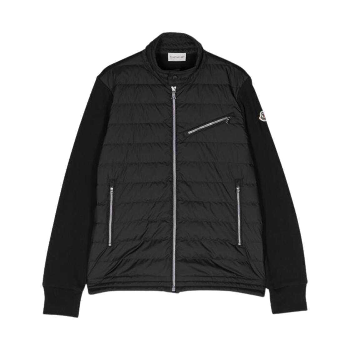 (키즈) 몽클레르 나일론 저지 다운 자켓 블랙 - 24SS