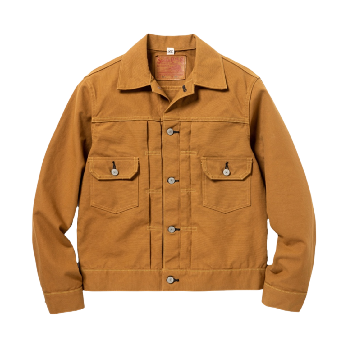 SC14602 Sugar Cane 13 oz. Brown Duck Jacket 1953 Model One Wash