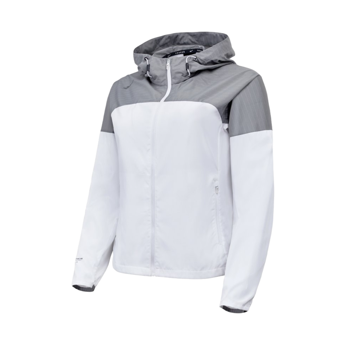 PR3WJ24S111 PRO-SPECS Hooded Reflective Running Jacket White