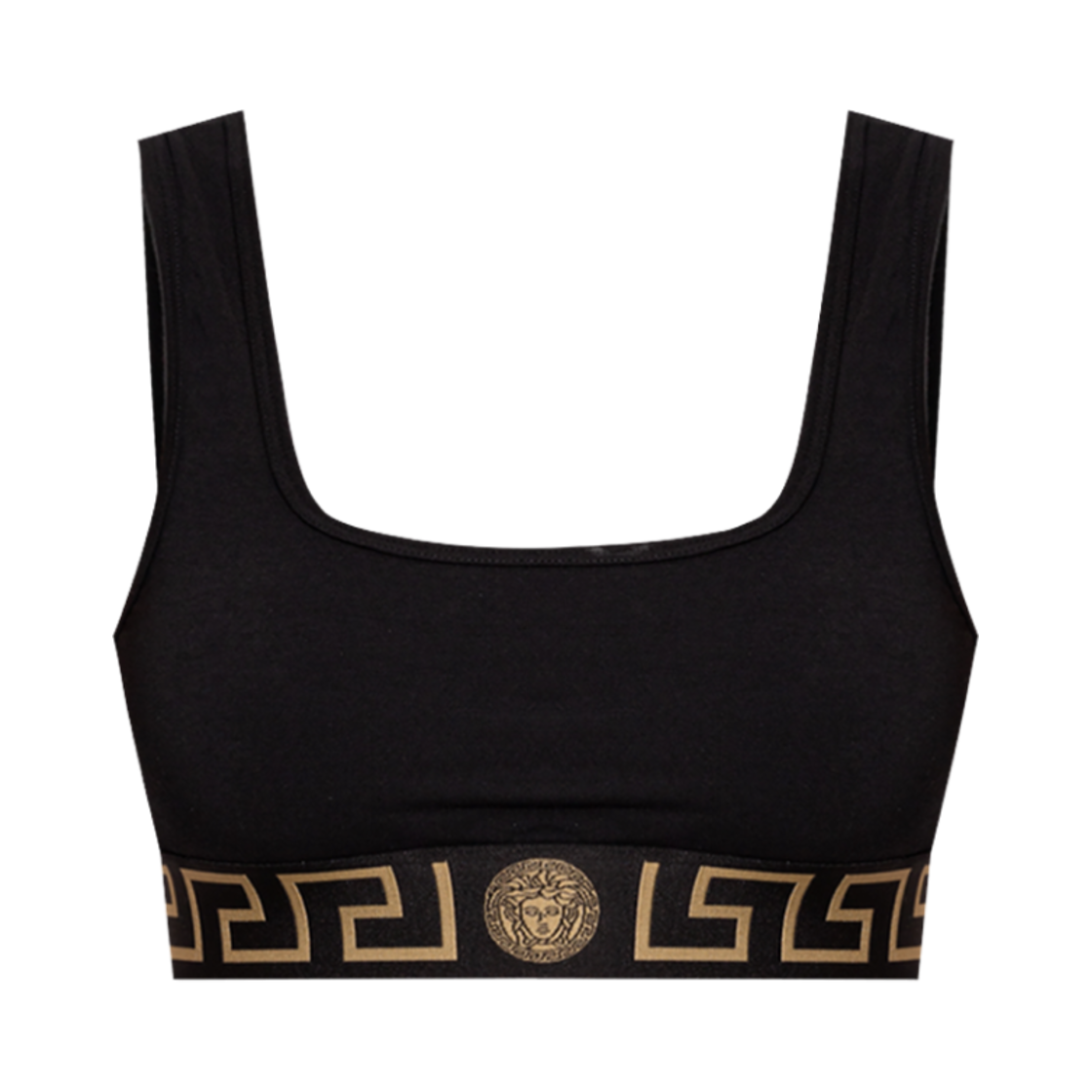 1013323-1A10011-A1008 (W) Versace Greca Bralette Black