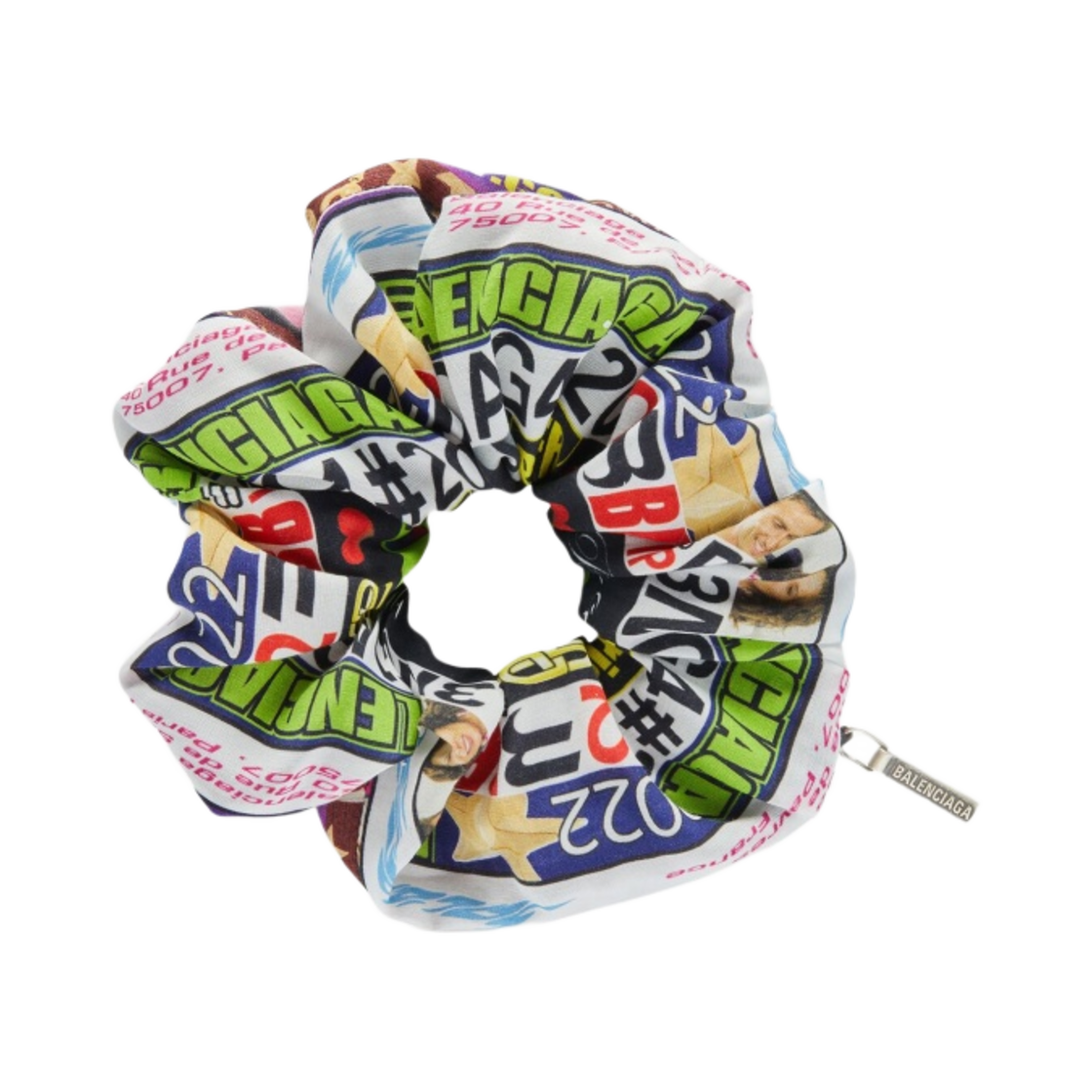 (W) 발렌시아가 홀리 스크런치 블랙 멀티컬러((W) Balenciaga Holli Scrunchie Black Multicolor) - 1