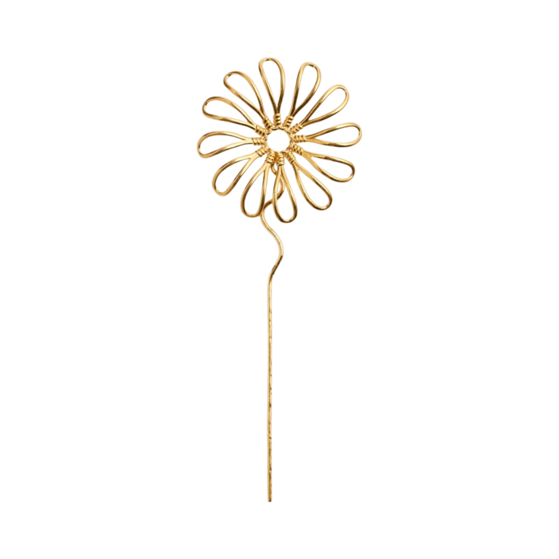 (W) 자크뮈스 르 픽 아 쉐보 로리에 헤어핀 로렐 리프 골드((W) Jacquemus Le Pic A Cheveux Laurier Hairpin Laurel Leaf Gold) - 1