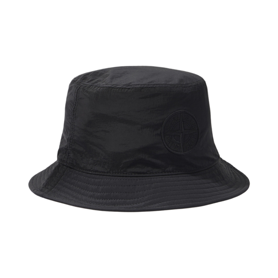 811598076-A0029 Stone Island 98076 Nylon Metal in Econyl Bucket Hat with Mesh Lining Black - 24FW