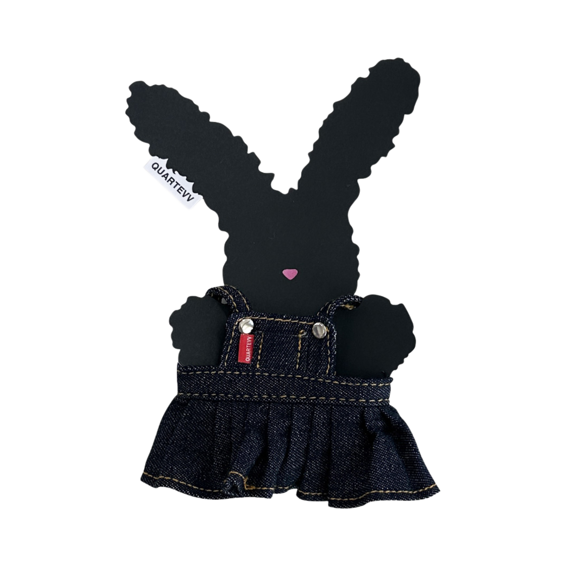 쿼터브 토토 가방 키링 데님드레스 인형옷(Quartevv Toto Denim Dress Toy Acc)