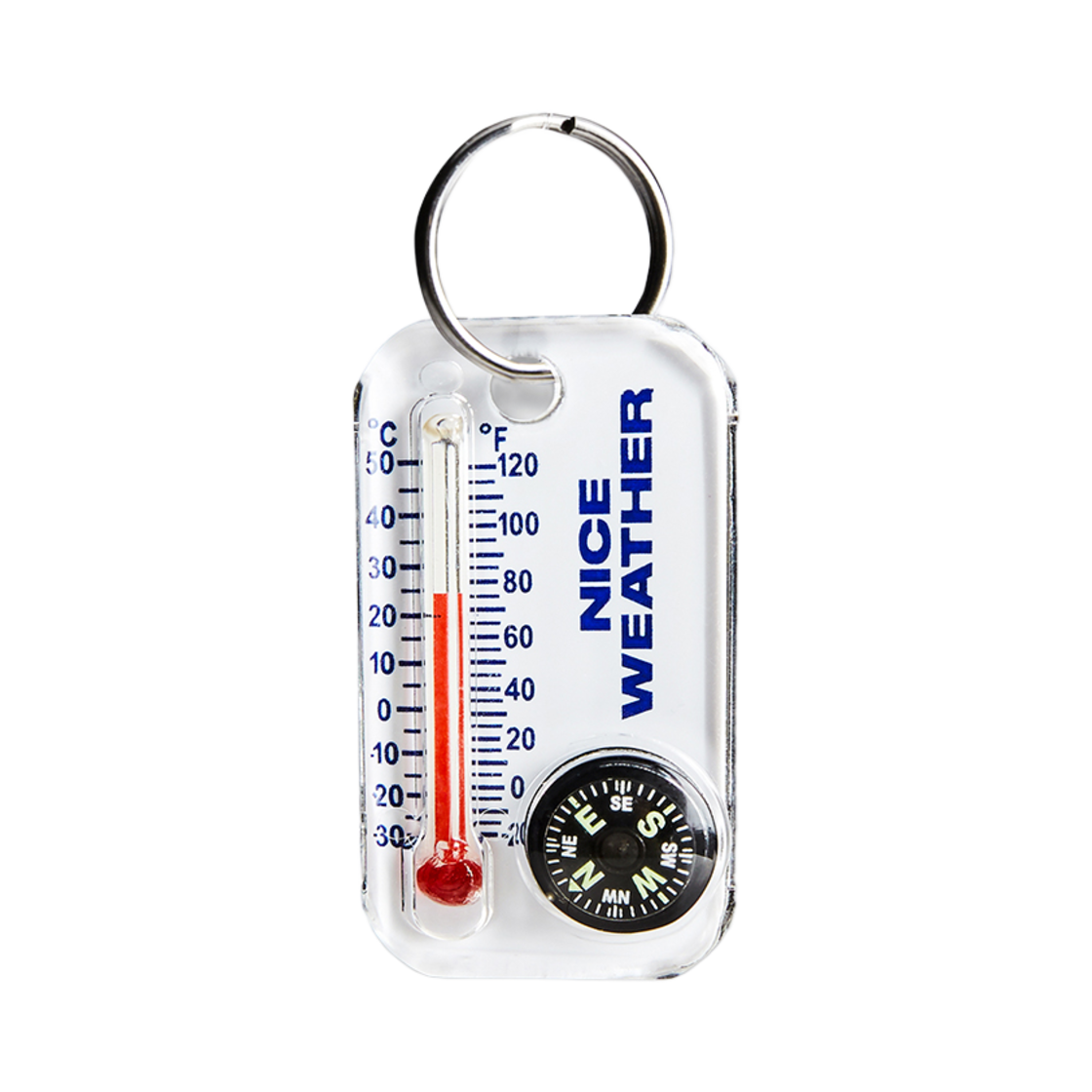 S11154 Nice Weather Thermometer Keyring White