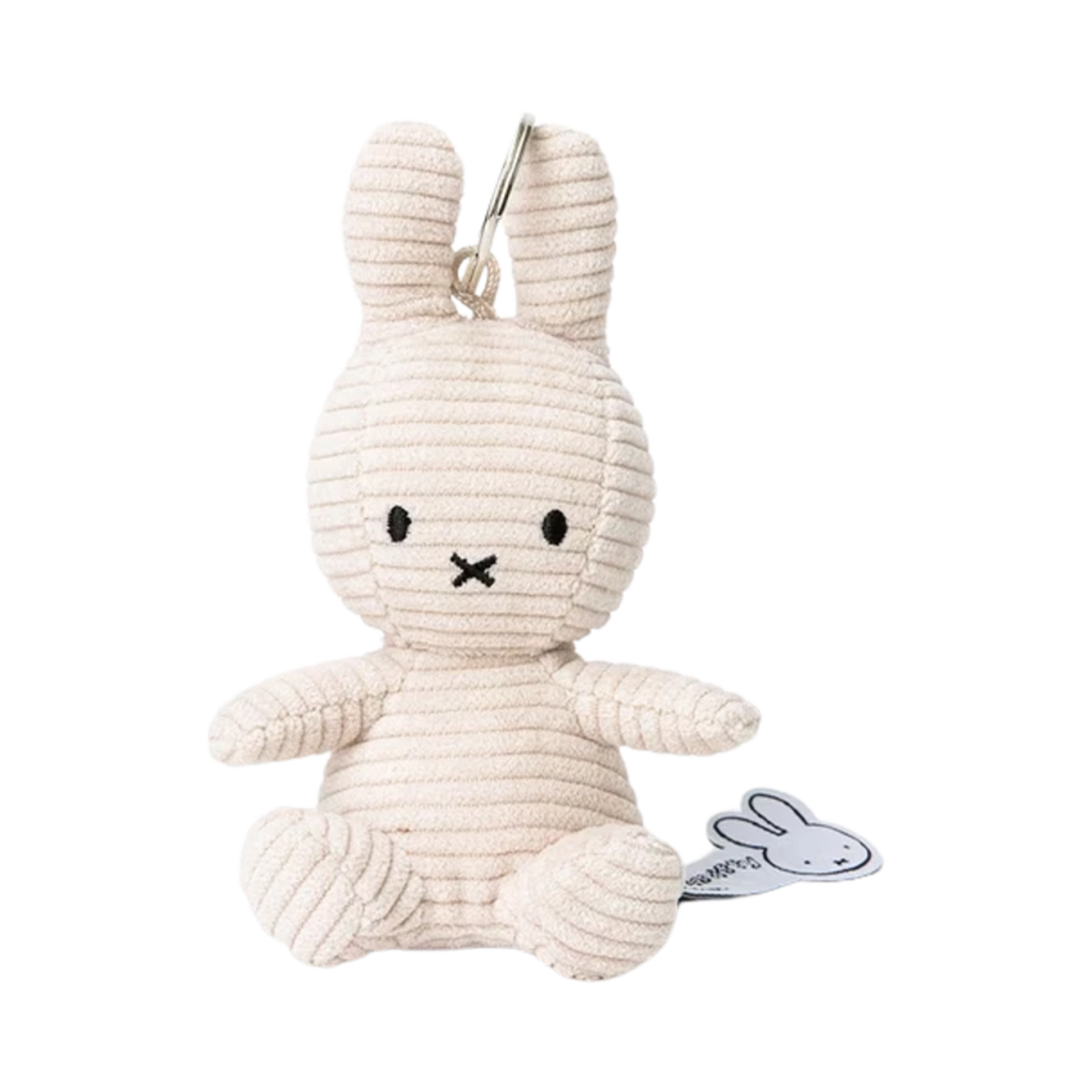 미피 x 본 톤 토이 산타 키체인 코듀로이 라이트 스톤(Miffy x Bon Ton Toys Keychain Corduroy Light Stone)