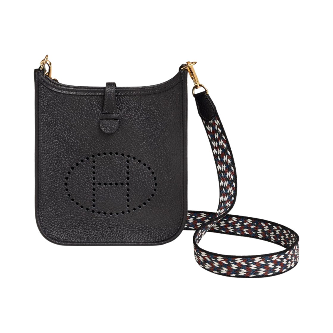 에르메스 에블린 16 아마존 백 클레망스 & 골드 하드웨어 카방 누아 블랑(Hermes Evelyne 16 Amazone Bag Clemence & Gold Caban Noir Blanc) - 1