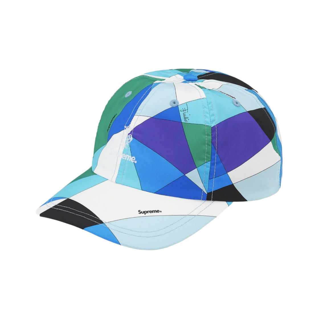 슈프림 x 에밀리오 푸치 6-패널 캡 블루 - 21SS(Supreme x Emilio Pucci 6-Panel Blue - 21SS) - 1