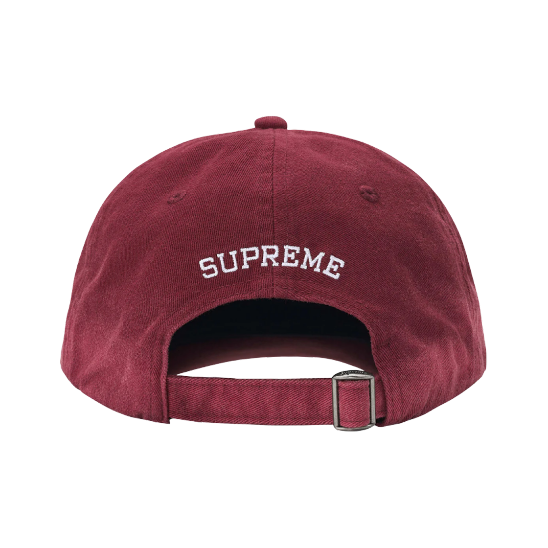 슈프림 레더 아플리케 6-패널 마룬 - 25SS(Supreme Leather Applique 6-Panel Maroon - 25SS) - 3