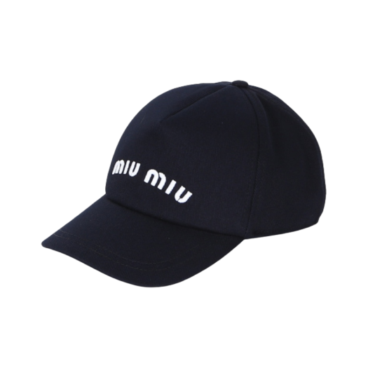 (W) Miu Miu Drill Baseball Cap Blue White