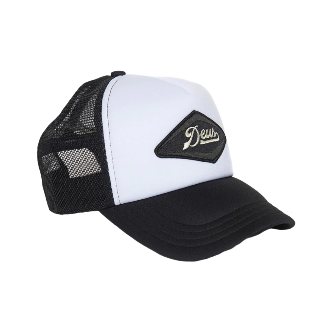 데우스 엑스 마키나 다이아몬드 트러커 캡 블랙 화이트(Deus Ex Machina Diamond Trucker Cap Black White)