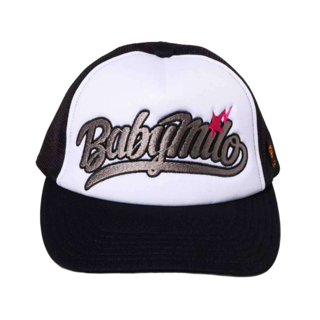 (W) 베이프 베이비 마일로 자수 메쉬 캡 블랙((W) BAPE Baby Milo Embroidery Mesh Cap Black) - 2