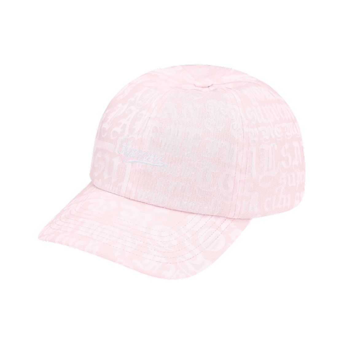 - Supreme Cities Jacquard 6-Panel Light Pink - 25SS