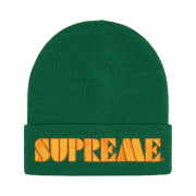 Supreme Stencil Beanie Dark Green - 24SS