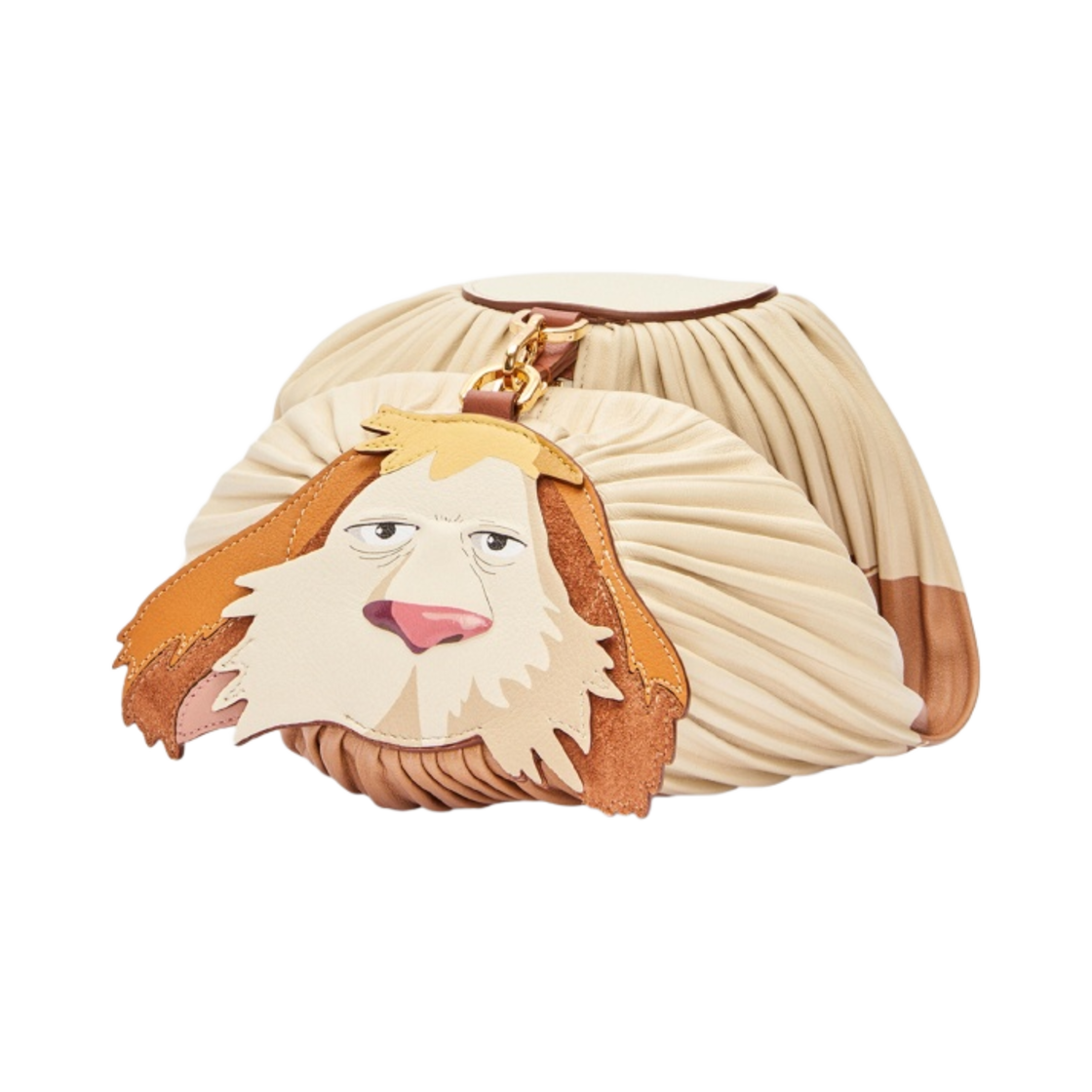 로에베 x 하울의 움직이는 성 힌 브레이슬릿 파우치 플리츠 나파 러스트(Loewe x Howl's Moving Castle Heen Bracelet Pouch in Pleated Nappa Rust) - 2