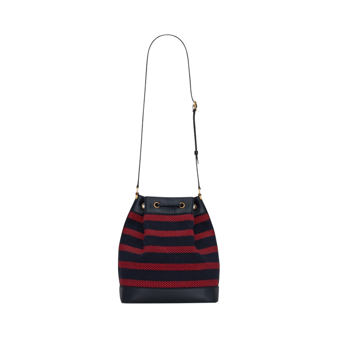 생로랑 캔버스 앤 브레이디드 레더 버킷백 마린(Saint Laurent Bucket Bag in Canvas and Braided Leather Marine) - 4