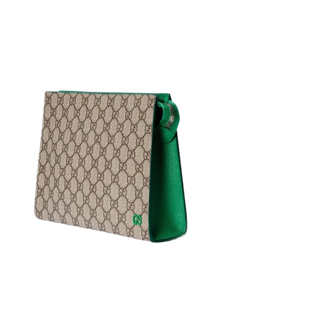 구찌 GG 디테일 파우치 베이지 에보니 슈프림(Gucci Pouch with GG Detail Beige Ebony Supreme) - 2