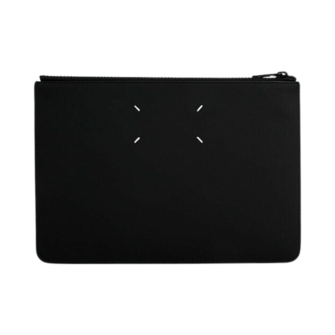 S55UI0192PS935T8013 Maison Margiela Four Stitches Leather Clutch Bag Black