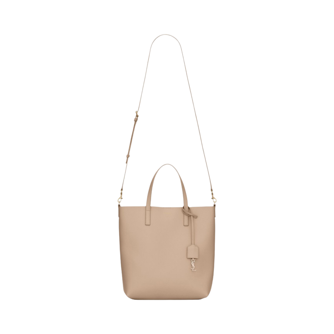 생로랑 서플 레더 토이 쇼핑백 다크 베이지(Saint Laurent Shopping Bag Toy in Supple Leather Dark Beige) - 4