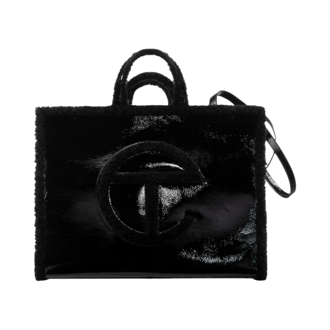 텔파 x 어그 라지 쇼핑백 크링클 블랙(Telfar x UGG Large Shopper Crinkle Black) - 1