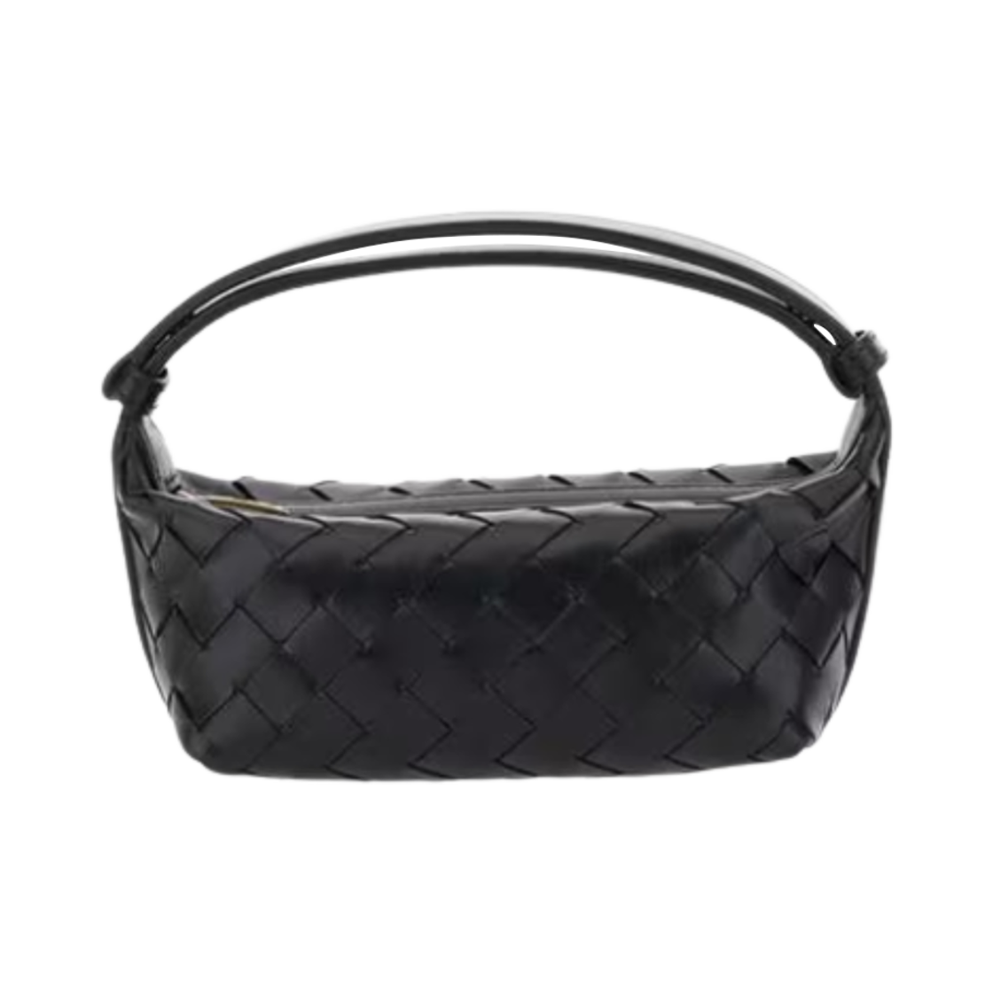 보테가 베네타 레더 토트백 블랙